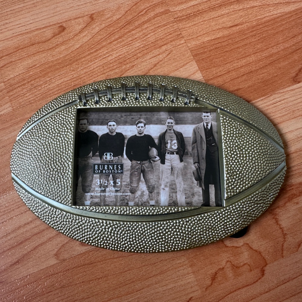 Burnes of Boston Silver Football Frame